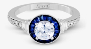 Thin Blue Line Dsz-1029 - Engagement Ring