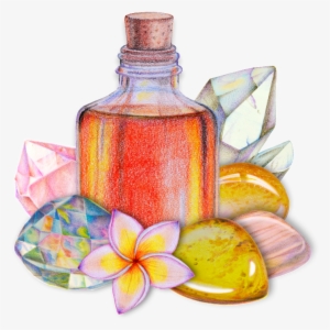 Hand Painted Grapefruit Essential Oil Png Transparent - Crystal Healing
