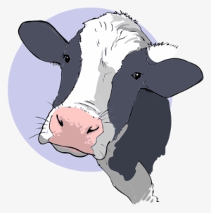 Cow Silhouette Clip Art - Cow Head Clip Art