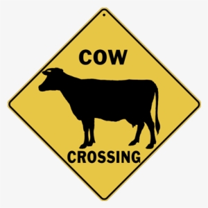 Cow Silhouette Crossing Sign - Australia Animal Warning Signs