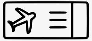 Png File Svg - Plane Ticket Icon Png