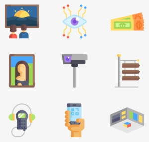 Museum 50 Icons - Art Gallery Vector Png