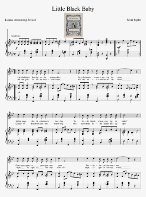 Little Black Baby Sheet Music Composed By Scott Joplin - Baby Can I Hold You