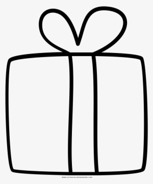 Dibujo De Regalo Para Colorear - Regalo Para Colorear Png