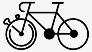 Mountain Bike Outline Variant Vector - Bike Outline Icon