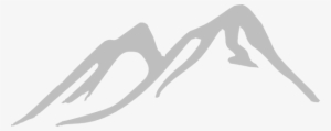 Gray Mountain Outline Clip Art At Clker - Mountain Stencil