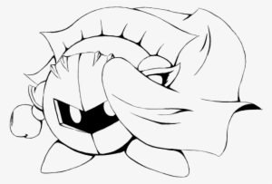 Meta Knight Lineart By Knighta - Meta Knight Lineart