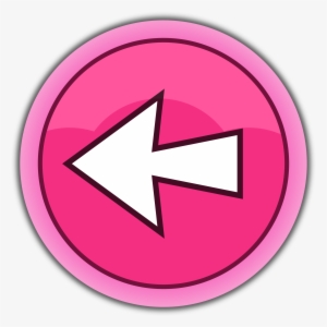 Arrow Outline Pink Up Signs - Left Arrow Pink
