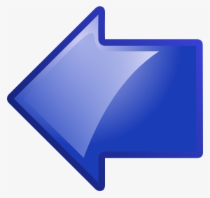 Navy Clipart Blue Arrow - Arrow Pointing Left Png