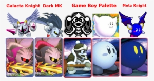 Galacta Knight Dark Mk Game Boy Palette Meta Knight - Super Smash Bros Ultimate Galacta Knight