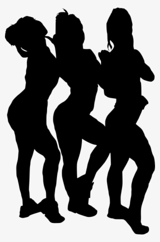 Free Png Girl Group Hoto Posing Silhouette Png Images - 8 Girls Silhouette Png
