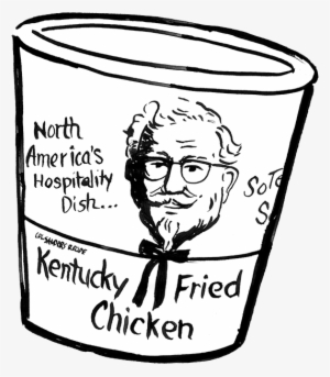 28 Collection Of Kfc Bucket Drawing - Kfc Chicken Clipart Black And White