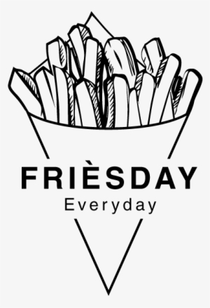 Friesday Transparent Stock - French Fries Logo