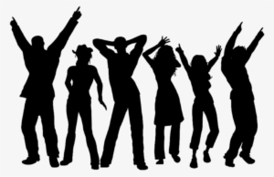 Hs Formal Clip Art - Group Dancing Silhouette Png