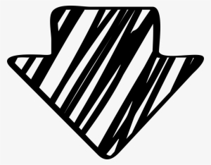 Sketched Arrow Pointing Down - Arrow Down Sketch