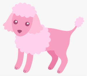 Pink Dog Tags Clip Art - Poodles Clipart Png