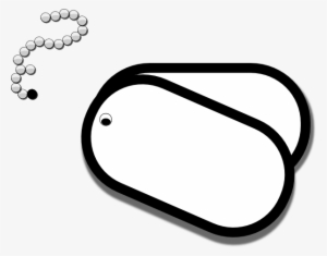 Dog Tag Coloring Page - Dog Tags Clip Art