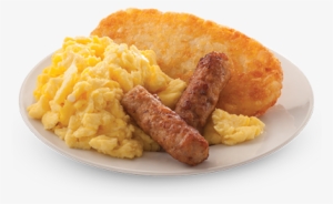 Scrambled Eggs And Sausage Entree - Scrambled Eggs And Sausage Png