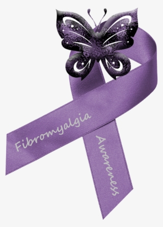Not The Ribbon, But I Like The Butterfly - Purple Fibromyalgia