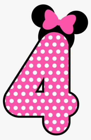 Bella Dresses, Mickey Mouse, Numbers, Number Fonts, - Minnie Mouse Number 3