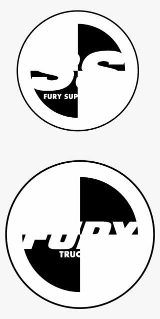 Fury Skateboard Trucks Logo Black And White - Fury Trucks