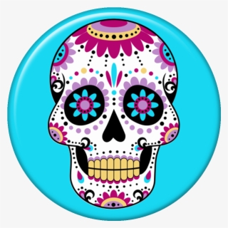 Pop Selfie Caveira Mexicana Azul - Day Of The Dead Colours
