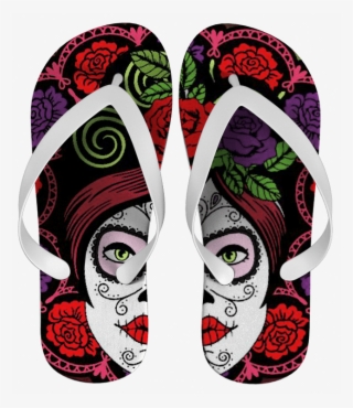 Chinelo Estampa Caveira Mexicana - Chinelo Personalizado Coca Cola