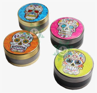 Triturador Metal Caveira Mexicana 3 Partes - Metal