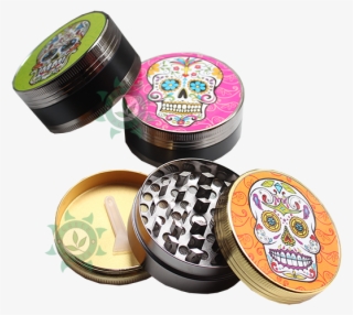 Triturador Metal Caveira Mexicana 3 Partes - Metal