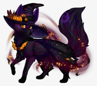 Cute Animal Animals Wolf Fox Witch Halloween Scary