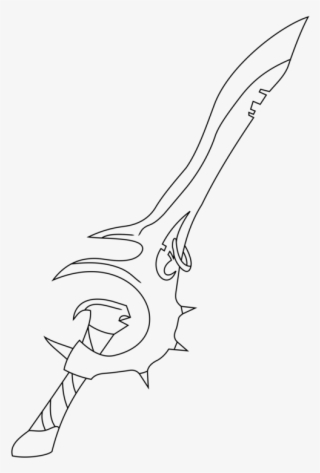 Drawing Classification Of Swords Weapon Line Art - Fantasy Sword Line Drawing