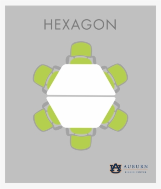 Two Mobile Desks Are Shown In A Hexagonal Configuration - Auburn University