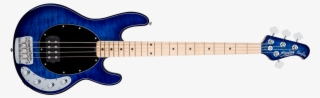 Top Over An African Mahogany Body With The Music Man - Music Man Sterling Ray34qm Stingray, Neptune Blue