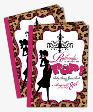 5 Half Fold Page Book - Chandelier Rubber Stamp Wm