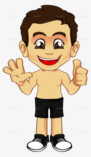 Friendly Boy Mascot / Character Kit By Sunnrain - Clip Art