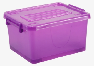 Name - - Purple Plastic Storage Boxes