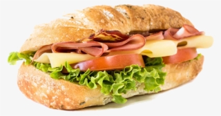 Curso Manipulacion Alimentos - Ciabatta Sandwich White Background