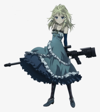 Anime Sniper Png Svg Free Stock - Black Bullet Tina Sprout Sniper