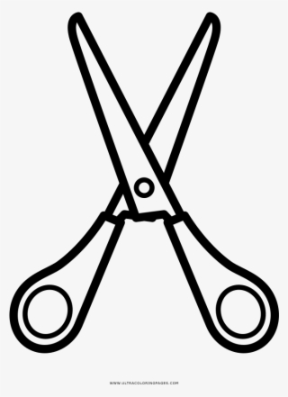 Open Scissors Coloring Page - Imagem De Tesoura Para Colorir