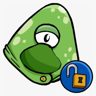 Celadon Alien Mask Icon - Club Penguin Cheerleader