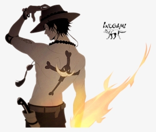Render Portgas D Ace One Piece Pirate Tatouage Feu - Ace One Piece Png