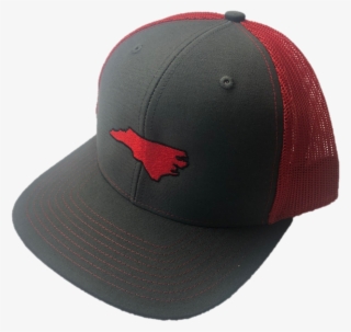 State Of North Carolina Red And Grey Mesh Adjustable - Baseball Cap