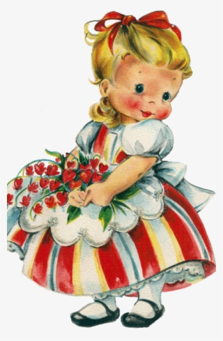 Vintage Valentine Sweet Girl