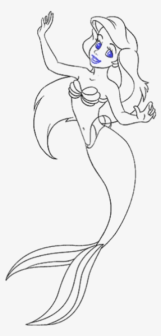 How To Draw Mermaid Ariel - Drawing