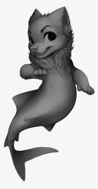 Mermaid Wolf Base - Wolf Mermaid