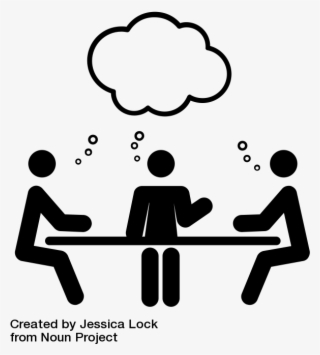 Image Illustration Of People At A Table Working Together - Icon Workshop