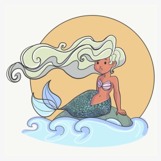 Stormy Seas Character Adobe Draw Vector Mermaid - Stormy Seas: Stories Of Young Boat Refugees