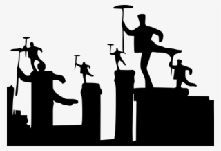 Mary Poppins Skyline Silhouette
