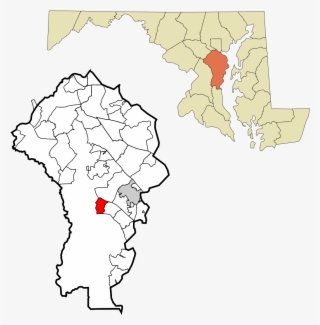 Census Designated Places Map Maryland