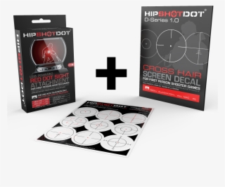 Get A Crosshair Decal With A Red Dot Sight For Gaming - Airdrop Gaming Hipshotdot (hsd-1619)